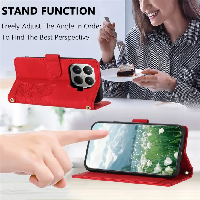 Housse Xiaomi 17T Tulipe à Lanière