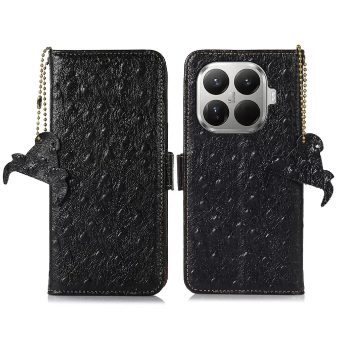 Housse Xiaomi 17T Cuir Effet Peau d'Autruche