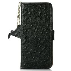 Housse Xiaomi 17T Cuir Effet Peau d'Autruche