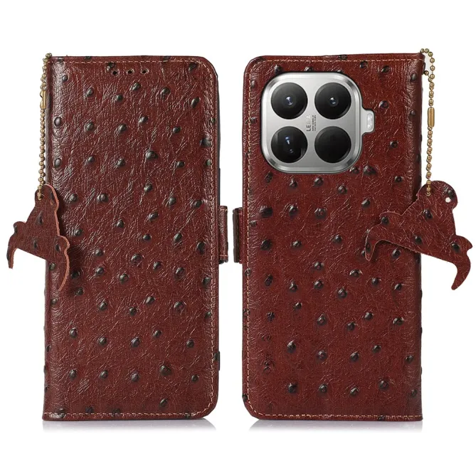 Housse Xiaomi 17T Cuir Effet Peau d'Autruche