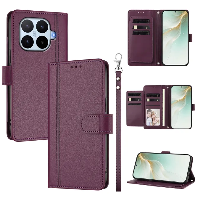Housse Xiaomi 17T Multi Emplacements Simili Cuir avec Dragonne