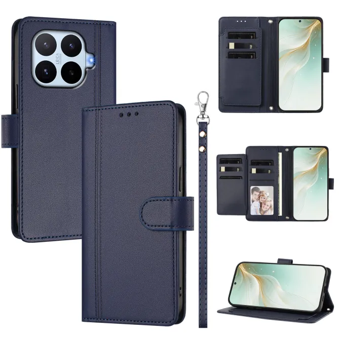 Housse Xiaomi 17T Multi Emplacements Simili Cuir avec Dragonne
