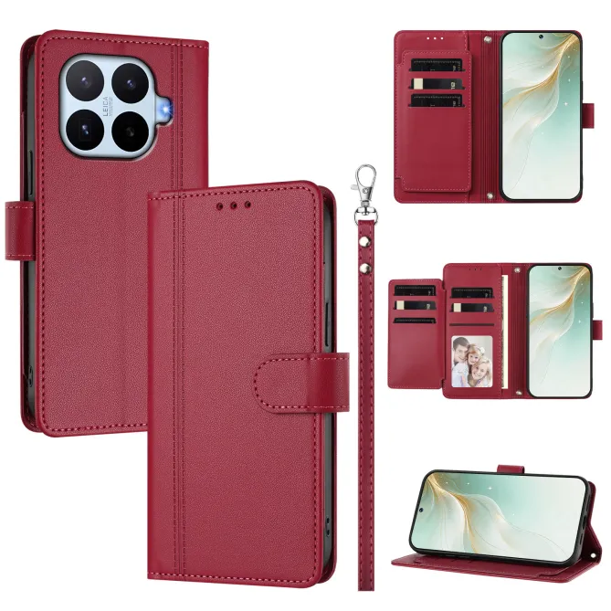 Housse Xiaomi 17T Multi Emplacements Simili Cuir avec Dragonne