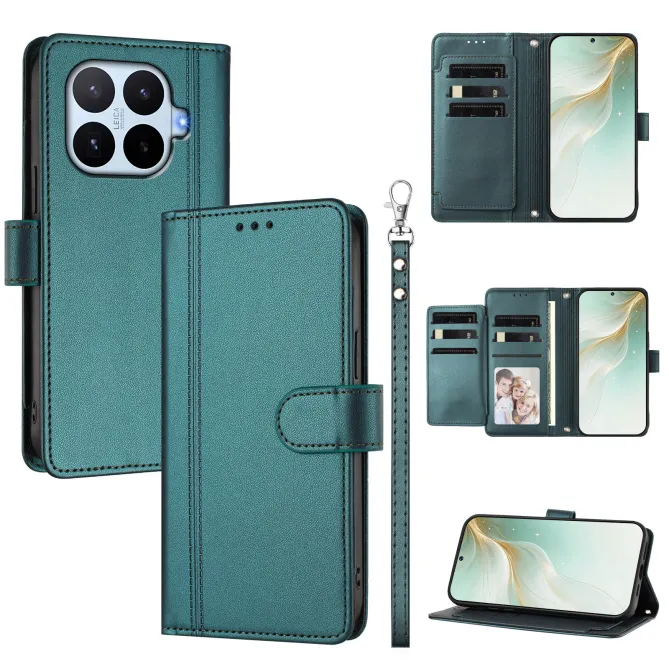 Housse Xiaomi 17T Multi Emplacements Simili Cuir avec Dragonne