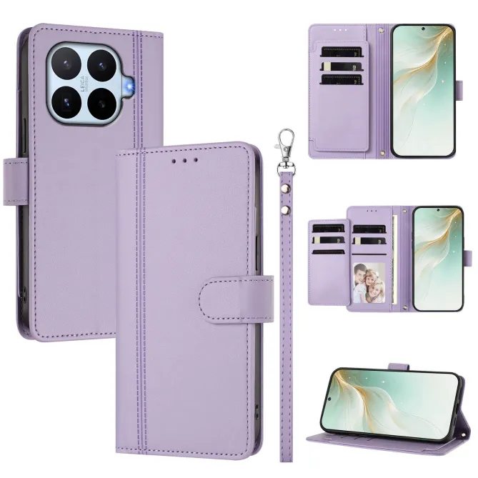 Housse Xiaomi 17T Multi Emplacements Simili Cuir avec Dragonne