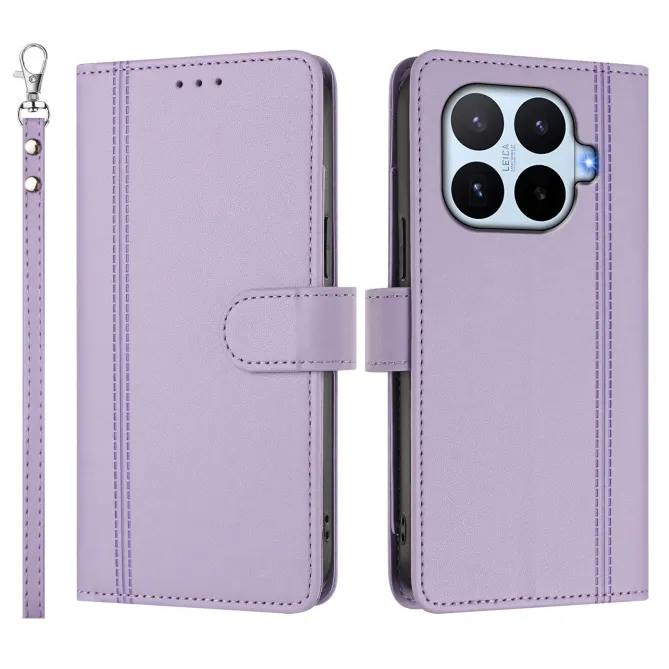 Housse Xiaomi 17T Multi Emplacements Simili Cuir avec Dragonne