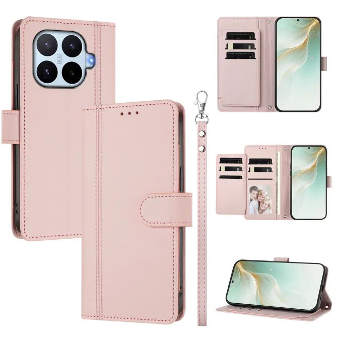 Housse Xiaomi 17T Multi Emplacements Simili Cuir avec Dragonne