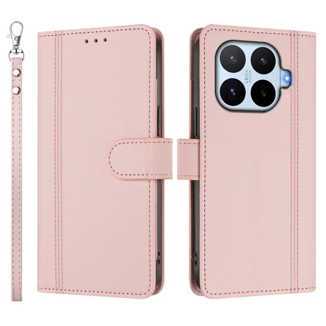 Housse Xiaomi 17T Multi Emplacements Simili Cuir avec Dragonne