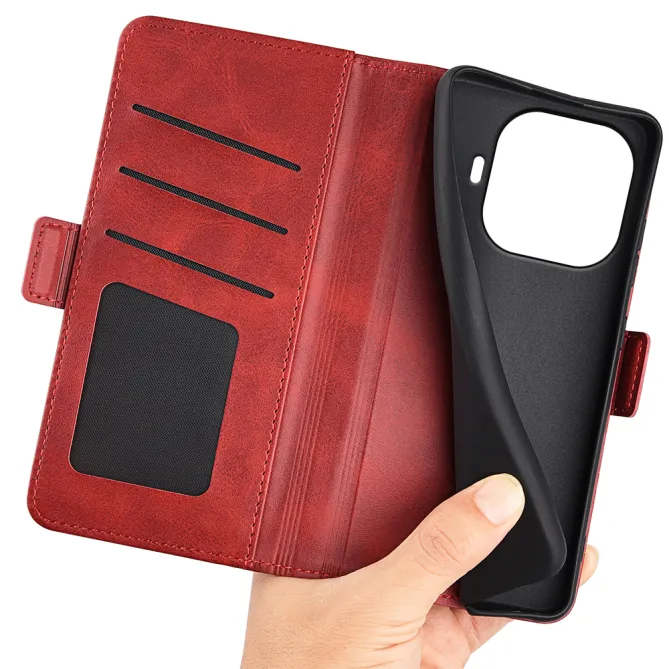 Étui Xiaomi 17T portefeuille revêtement simili cuir mat