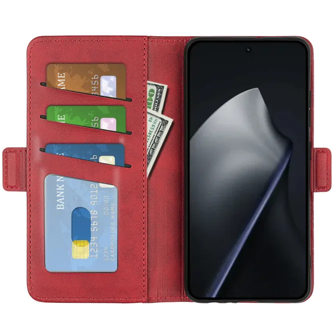 Étui Xiaomi 17T portefeuille revêtement simili cuir mat