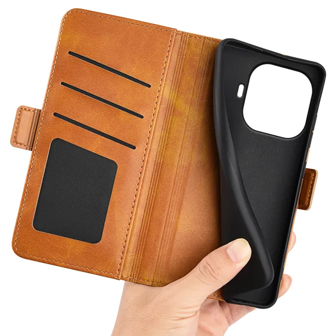 Étui Xiaomi 17T portefeuille revêtement simili cuir mat
