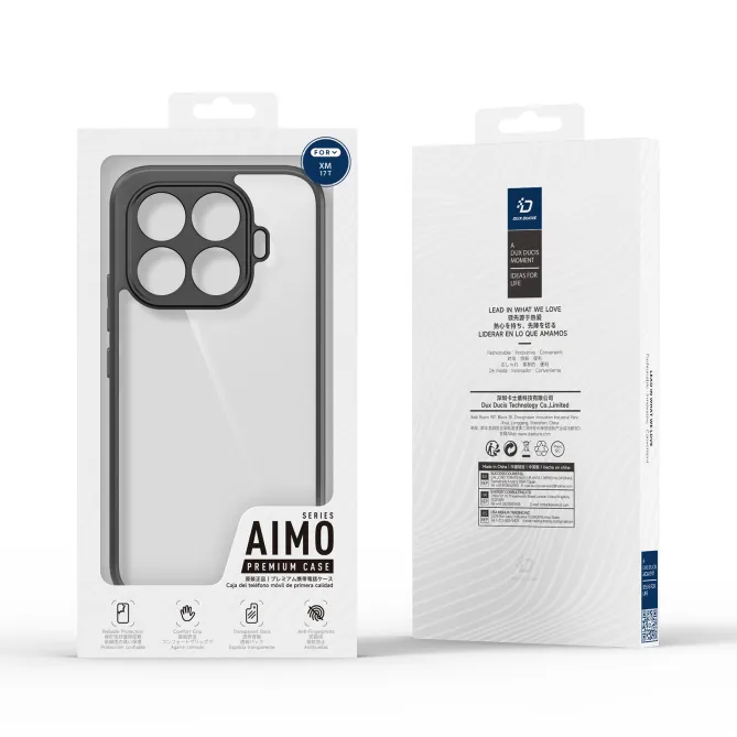 Coque Xiaomi 17T Aimo transparente certifiée chute SGS