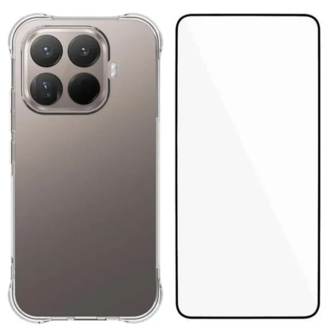 Coque Xiaomi 17T Transparente + Verre Trempé