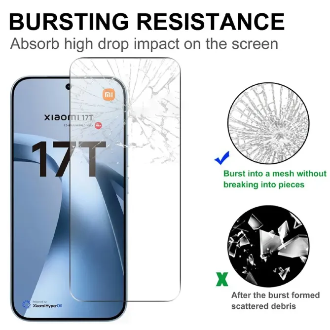 Pack 2 verres trempés pour Xiaomi 17T