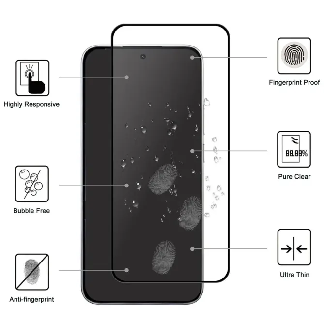 Verre trempé Xiaomi 17T AGC bords noirs full