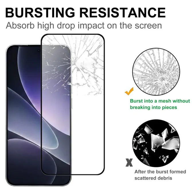 Verre trempé Xiaomi 17T AGC bords noirs full