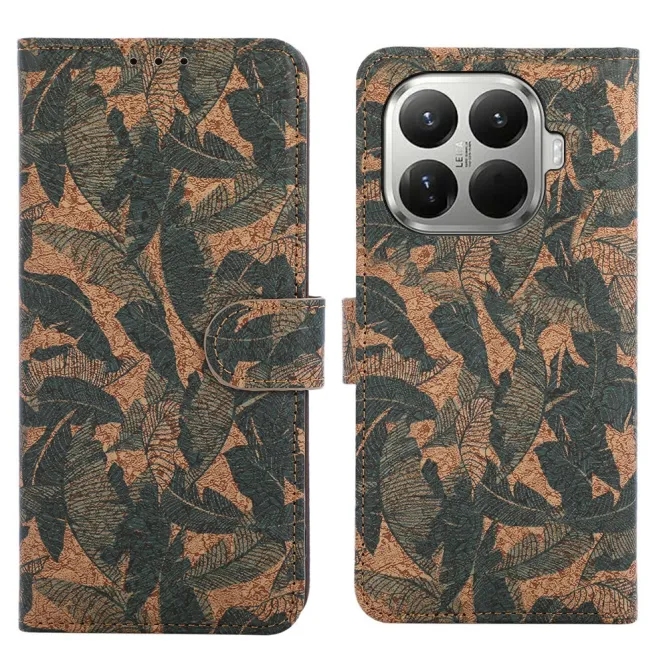 Housse Xiaomi 17T Feuilles Tropicales Simili Cuir
