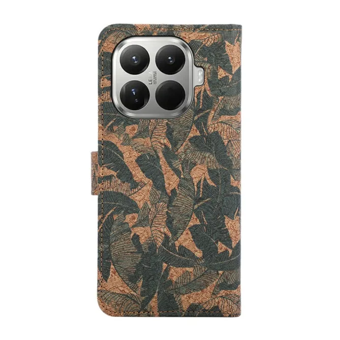 Housse Xiaomi 17T Feuilles Tropicales Simili Cuir