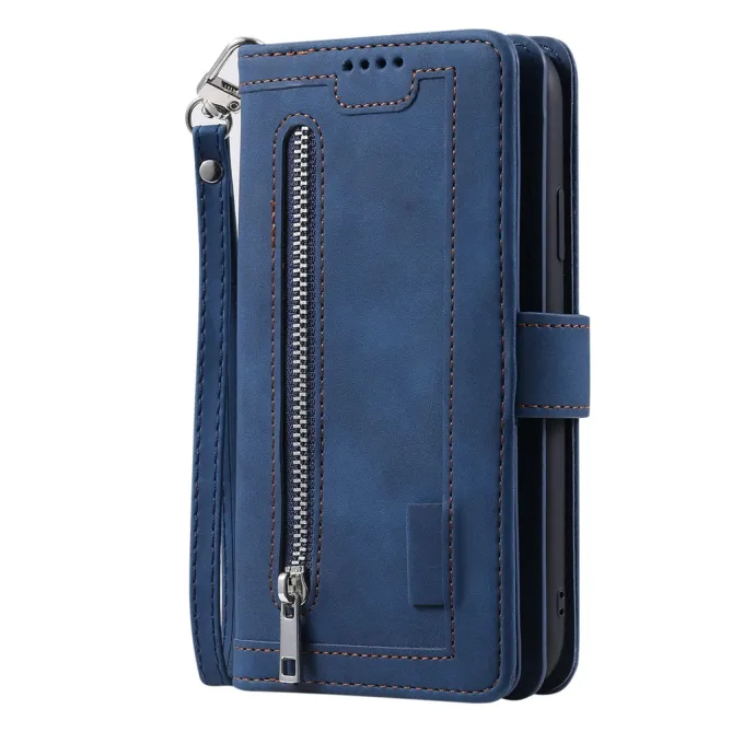 Housse Xiaomi 17T zippée 9 cartes simili cuir dragonne