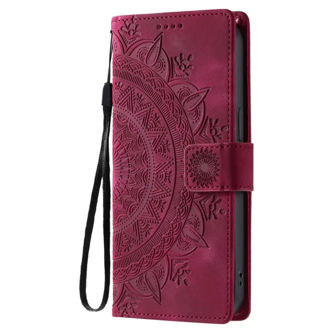 Housse Xiaomi 17T Mandala Relief Simili Cuir avec Dragonne