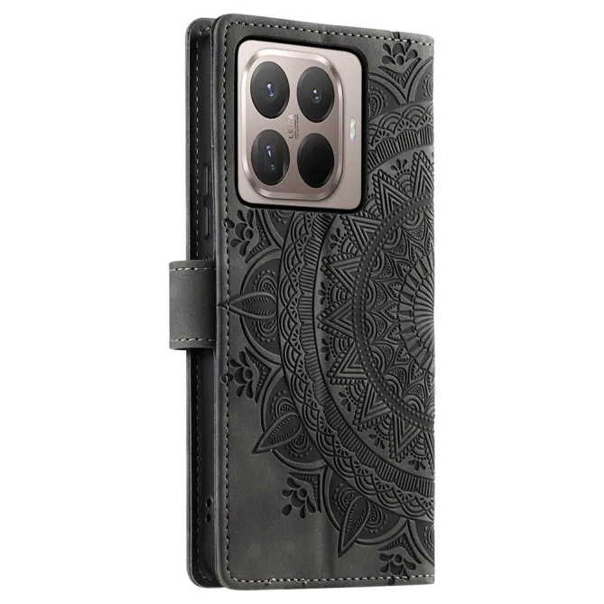 Housse Xiaomi 17T Mandala Relief Simili Cuir avec Dragonne