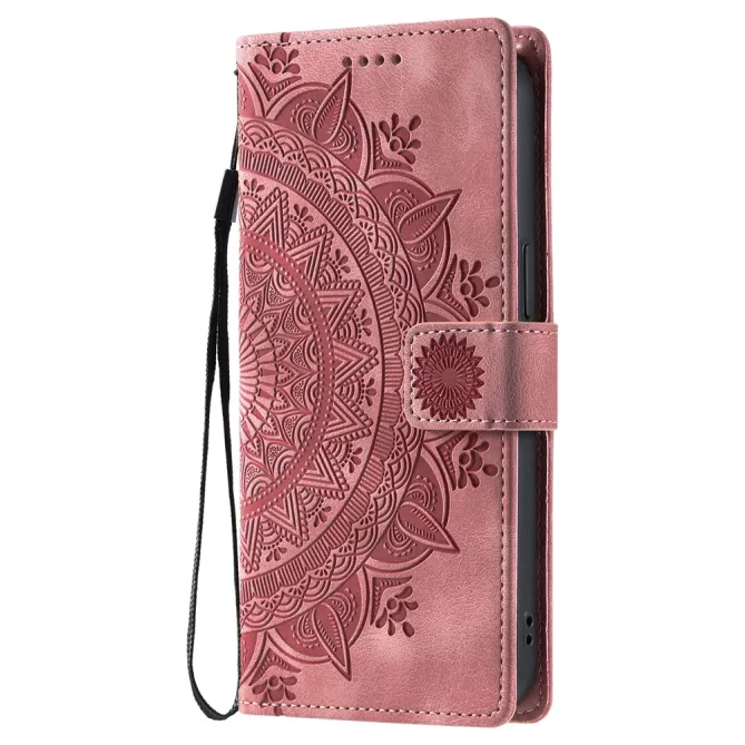 Housse Xiaomi 17T Mandala Relief Simili Cuir avec Dragonne