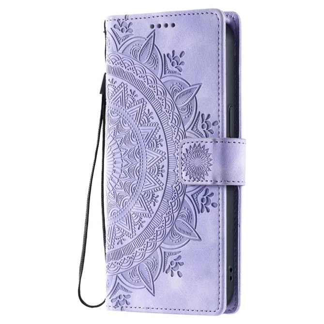 Housse Xiaomi 17T Mandala Relief Simili Cuir avec Dragonne
