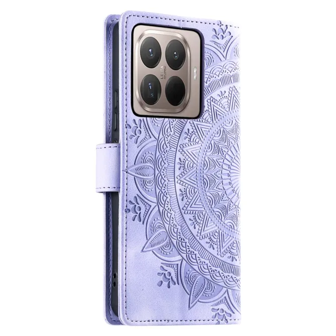 Housse Xiaomi 17T Mandala Relief Simili Cuir avec Dragonne