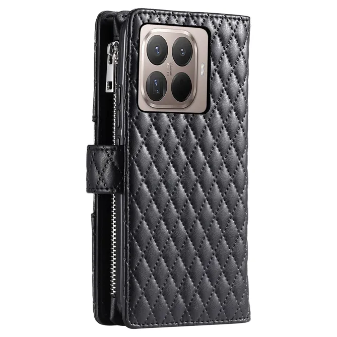 Housse Xiaomi 17T matelassée zippée porte-cartes dragonne
