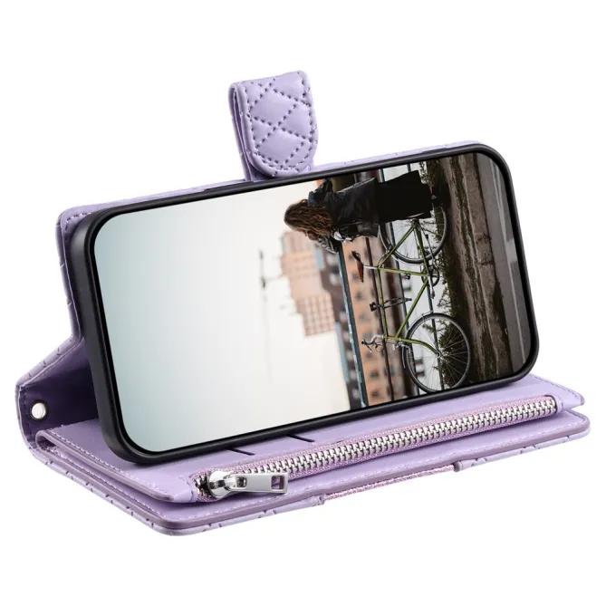 Housse Xiaomi 17T matelassée zippée porte-cartes dragonne