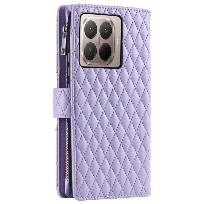 Housse Xiaomi 17T matelassée zippée porte-cartes dragonne