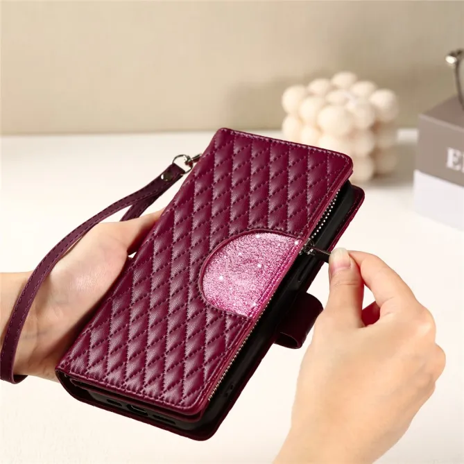 Housse Xiaomi 17T matelassée zippée porte-cartes dragonne