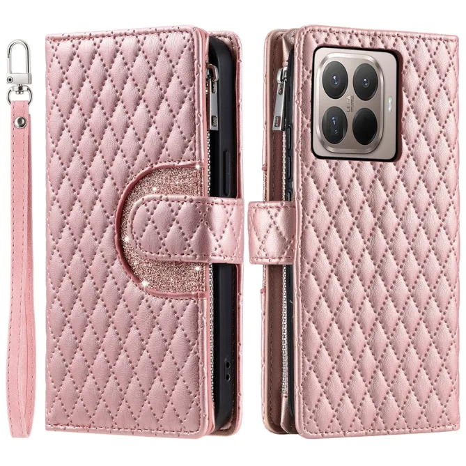 Housse Xiaomi 17T matelassée zippée porte-cartes dragonne