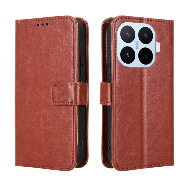 Housse Xiaomi 17T Portefeuille Effet Cuir Patiné