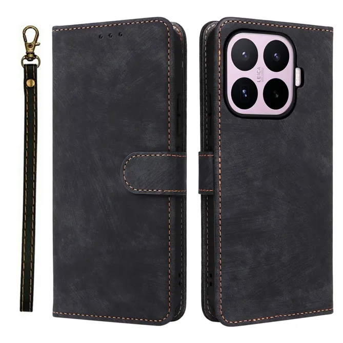 Housse Xiaomi 17T Rétro Simili Cuir à Lanière