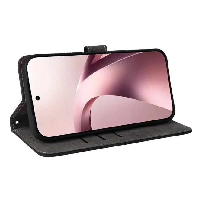 Housse Xiaomi 17T Rétro Simili Cuir à Lanière