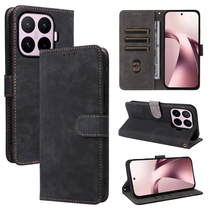 Housse Xiaomi 17T Rétro Simili Cuir à Lanière