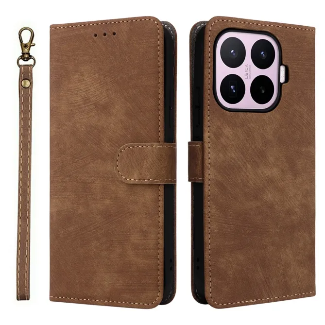 Housse Xiaomi 17T Rétro Simili Cuir à Lanière