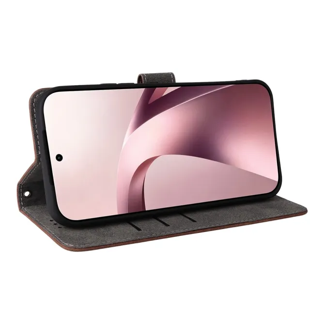 Housse Xiaomi 17T Rétro Simili Cuir à Lanière