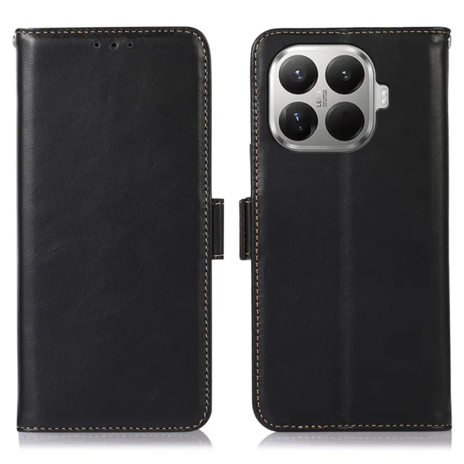Housse Xiaomi 17T Cuir Véritable RFID Porte-Cartes