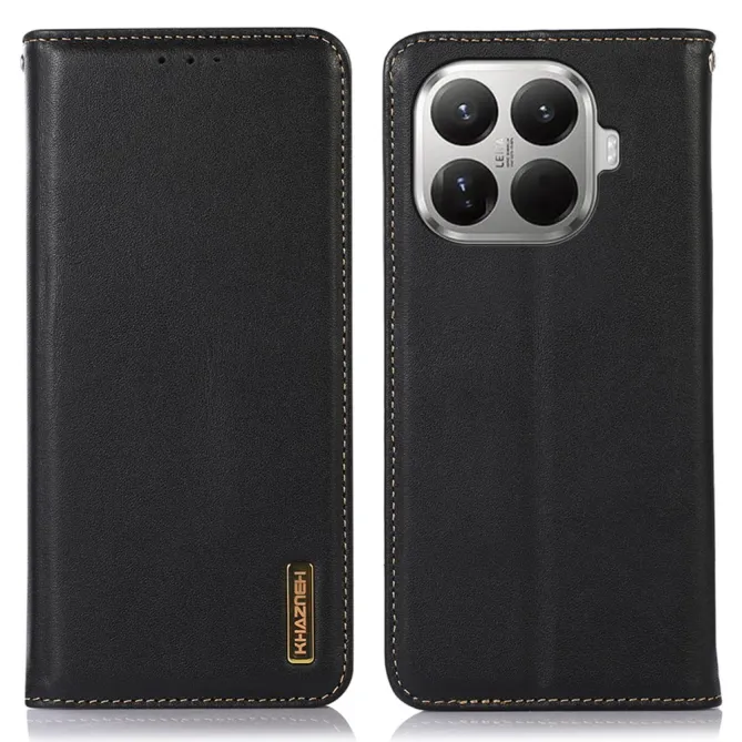 Housse Xiaomi 17T cuir véritable Nappa RFID rabat flip