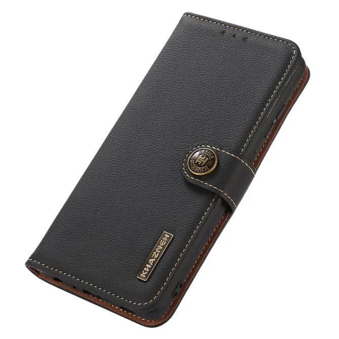 Housse Xiaomi 17T KHAZNEH Portefeuille RFID Cuir Véritable
