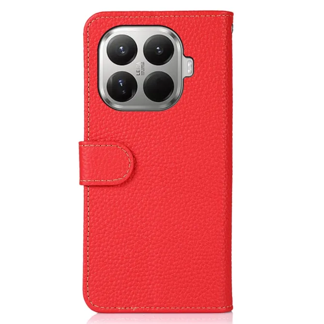 Housse Xiaomi 17T Cuir Grainé First Litchi Véritable