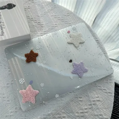 Coque MacBook Neo 13 pouces Étoiles Peluche Flocons