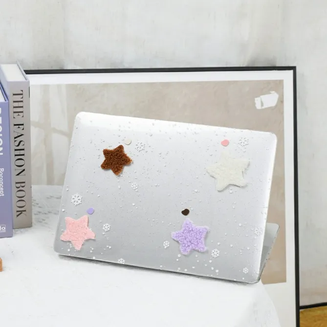 Coque MacBook Neo 13 pouces Étoiles Peluche Flocons