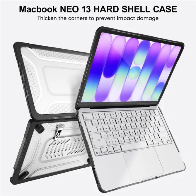 Coque MacBook Neo 13 pouces Shield Pro Béquille