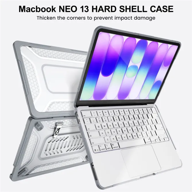 Coque MacBook Neo 13 pouces Shield Pro Béquille