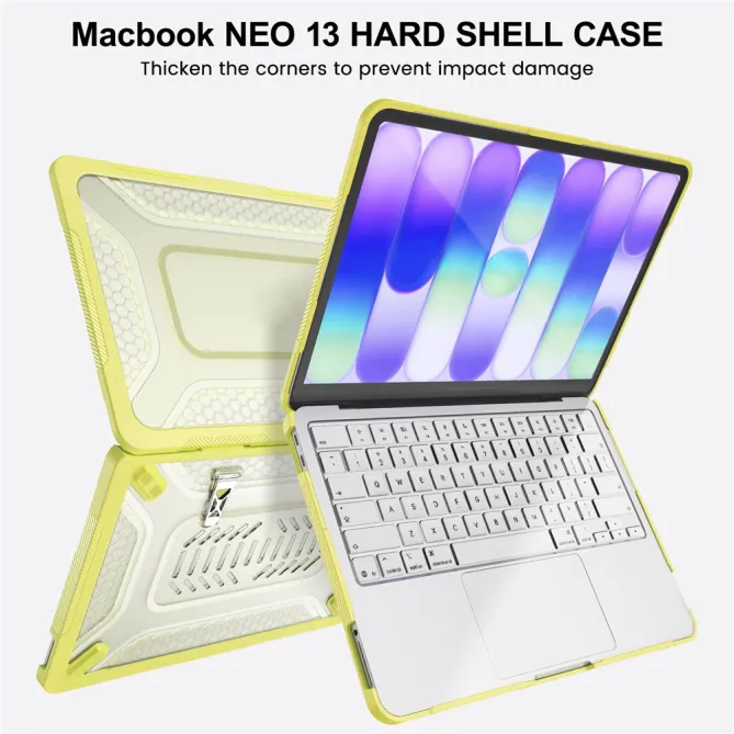Coque MacBook Neo 13 pouces Shield Pro Béquille