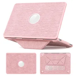 Coque MacBook Neo 13 pouces Tissu Premium Béquille