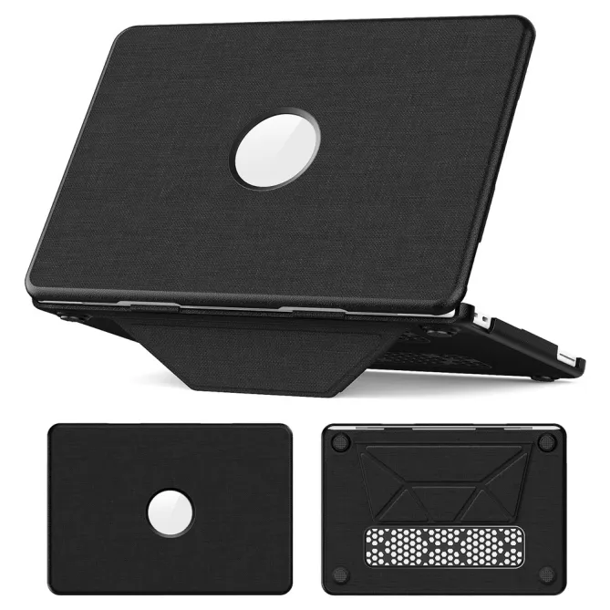 Coque MacBook Neo 13 pouces Tissu Premium Béquille